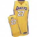 Jersey or de NBA Jordan Hill authentiques hommes - Adidas Los Angeles Lakers & maison 27