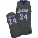 Jersey gris de NBA Kobe Bryant authentiques hommes - Adidas Los Angeles Lakers & 24 Graystone Fashion