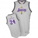 Jersey gris de NBA Kobe Bryant authentiques hommes - Adidas Los Angeles Lakers & finale 24 2010 Commemorative