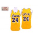 Maillot or NBA Kobe Bryant Throwback authentique masculin - Mitchell et Ness Los Angeles Lakers & 24