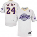 Maillot blanc de NBA Kobe Bryant authentiques hommes - Adidas Los Angeles Lakers & 2013 24 jour de Noël