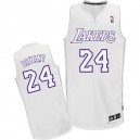 Maillot blanc de NBA Kobe Bryant authentiques hommes - Adidas Los Angeles Lakers & 24 gros couleur Fashion