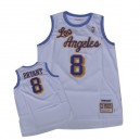 Maillot blanc NBA Kobe Bryant Swingman Throwback masculine - Mitchell et Ness Los Angeles Lakers & 8