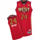 Maillot rouge NBA Kobe Bryant Swingman masculine - Adidas Los Angeles Lakers & 24 2011 All Star