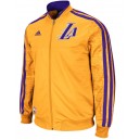 Adidas Los Angeles Lakers sur le Court en semaine Full Zip Track Jacket - or en vente pour les Los Angeles Lakers