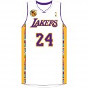 Kobe Bryant Los Angeles Lakers 24 Noche Latina maillot blanc