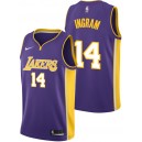 2017-18 saison Brandon Ingram Los Angeles Lakers &14 icône Violet Authentique 