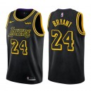 Los Angeles Lakers Kobe Bryant &24 retraite joueur ville maillot noir