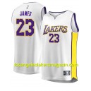 Los Angeles Lakers Lebron James uniformes blancs 17-18