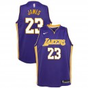 Jeunes LeBron James de Los Angeles Lakers ^ 23 Déclaration Jersey violet