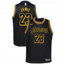 Jeunes Lakers de Los Angeles LeBron James ^ 23 City Black Jersey