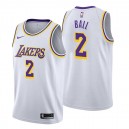 Hommes Lakers de Los Angeles ^ 2 Maillot White Swingman de la Lonzo Ball Association