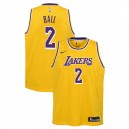 Maillot Lonzo Ball ^ 2 pour les jeunes Lakers de Los Angeles, édition or