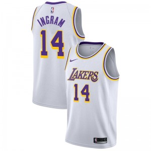 Lakers de Los Angeles Brandon Ingram ^ 14 Association White Jersey