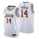 Hommes Lakers de Los Angeles ^ 14 Maillot White Swingman de la Brandon Ingram Association