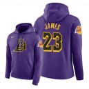 NBA Men Los Angeles Lakers ^ 23 Pull à capuche LeBron James City Edition - Pourpre