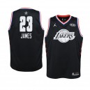 Lakers de Los Angeles ^ 23 Black LeBron James Maillot All-Star 2019 Swingman Jersey - Jeune