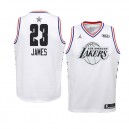 Lakers de Los Angeles ^ 23 White LeBron James Maillot All-Star 2019 Swingman Jersey - Jeunes