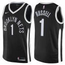 Maillot Brooklyn Nets pour homme ^ 1 Maillot Swingman Noir D'Angelo Russell City Edition