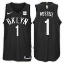 Maillots de Brooklyn Hommes ^ 1 Maillot Swingman Noir Statement D'Angelo Russell