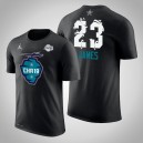 Match des étoiles de la NBA 2019 Lakers LeBron James de Los Angeles Hommes ^ 23 Black The Buzz Side Sweep T-shirt