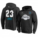 Los Angeles Lakers ^ 23 LeBron James Black Sweat à capuche All-Star 2019 pour hommes