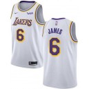 Lakers de Los Angeles hommes &6 LeBron James Jersey Blanc 2019-20