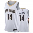 Brandon Ingram New Orleans Pelicans &14 2019-20 Association Hommes Maillot - Blanc