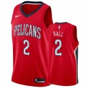 Maillot Hommes Lonzo Ball New Orleans Orleans & 2 2019-20 Statement - Rouge