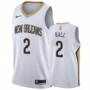 Maillot pélicans Lonzo Ball New Orleans & 2 2019-20 de l'Association - Blanc