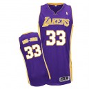 Jersey violet authentique masculin NBA Abdul-Jabbar - Adidas Los Angeles Lakers & route 33